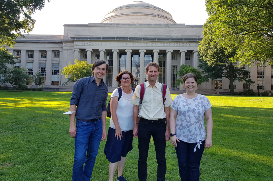 In front of the MIT In front of the MIT