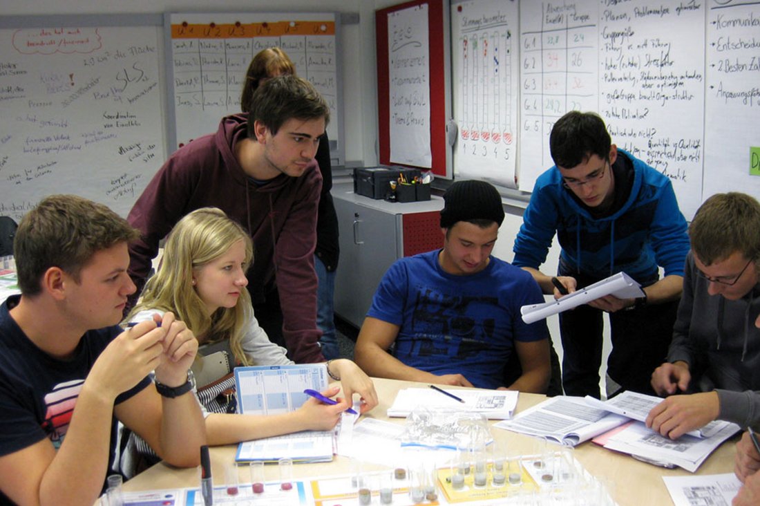 Studierende im Planspiel